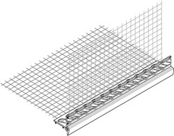 Putzarmierungsgewebe-Tropfkante PVC Standard 6490 weiss 100/100 mm